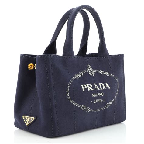 prada canapa small canvas tote|prada clear tote bag.